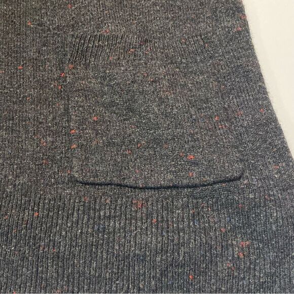 Madewell Black W/ Red Specks Wool Blend Open Front Cardigan Women's Size XXS - Picture 7 of 12